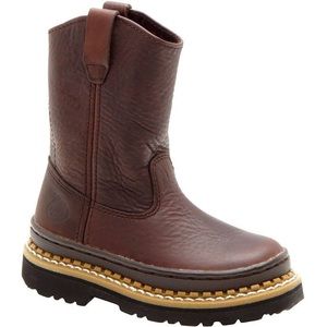 Georgia Giant Kids Boots Wellington Brown Size: 13M Color: Brown